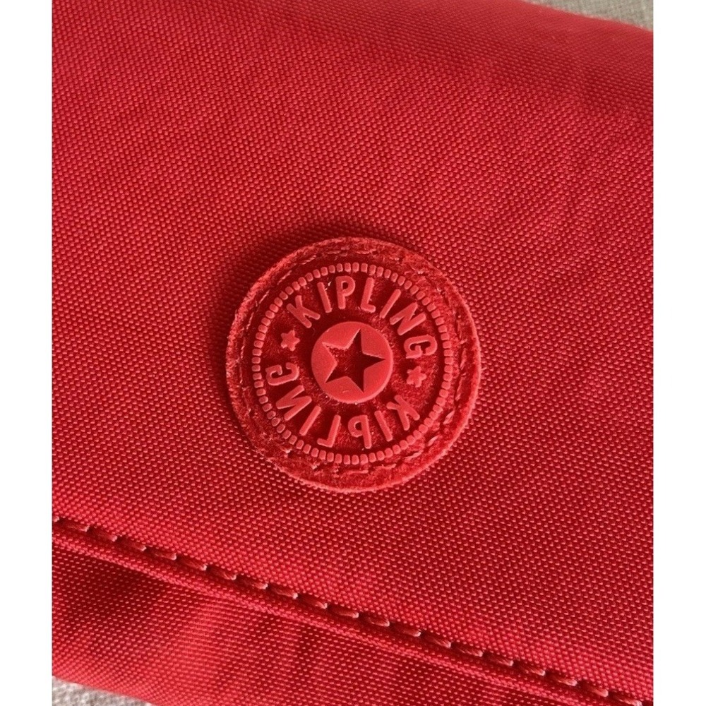 Kipling Money Land Snap Wallet, RFID Red Rouge - NWOT - Picture 8 of 9